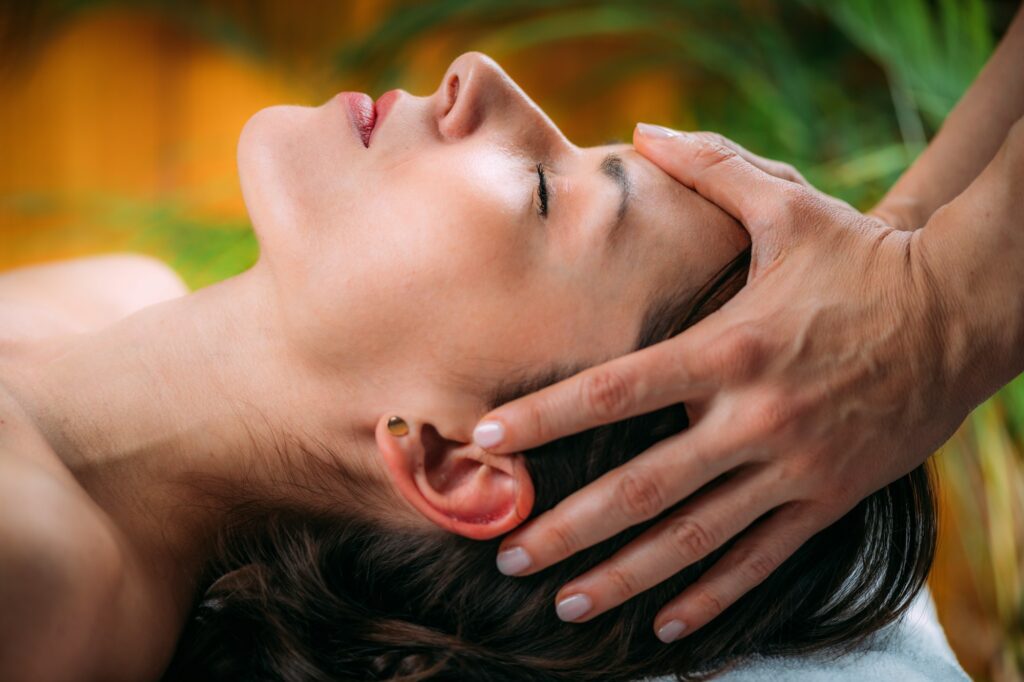 Craniosacral Therapy Head Massage for Pain and Migraine Relief.