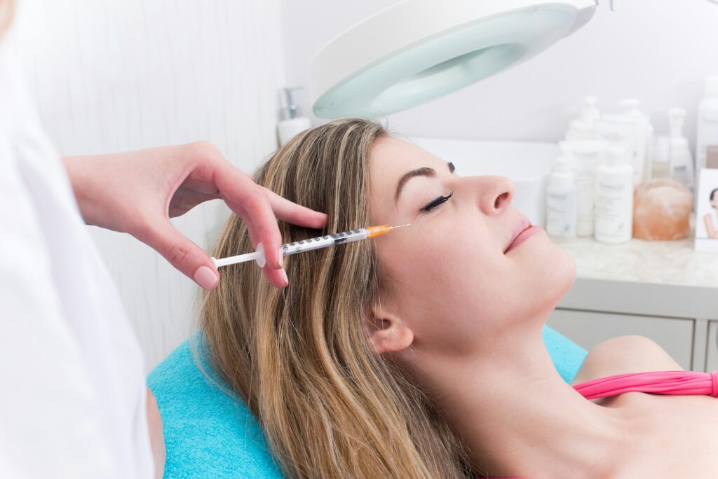 Woman in beauty salon